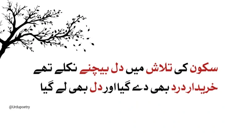 Heart Broken Poetry in Urdu